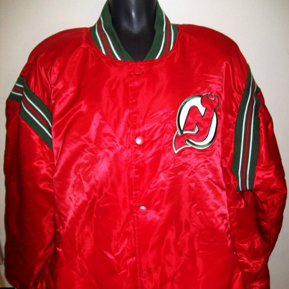NEW JERSEY DEVILS Starter Varsity Jacket 5X 6X